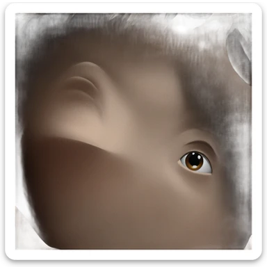 realistic portrait of a boy sticker