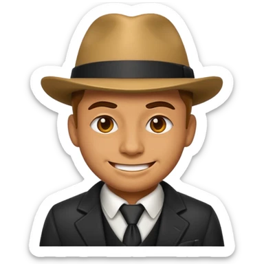 Gangster emoji sticker
