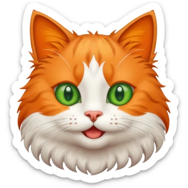 Gato alegre malcriado sticker