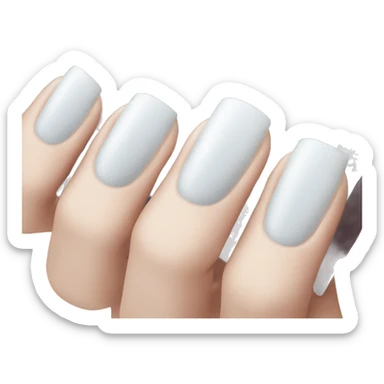 frosty nails sticker