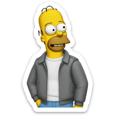 Simpsons sticker