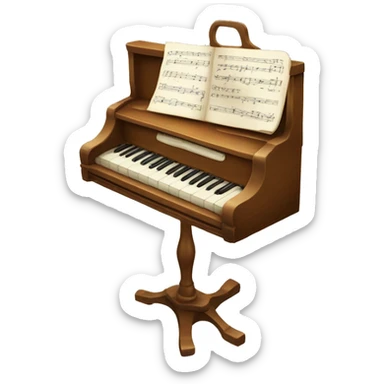 vintage music stand sticker