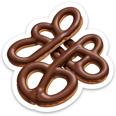 Hersheys chocolate pretzels  sticker