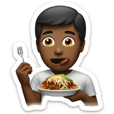 Eating chipotle sticker