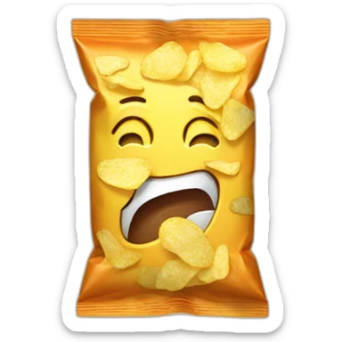 packet of crisps sticker