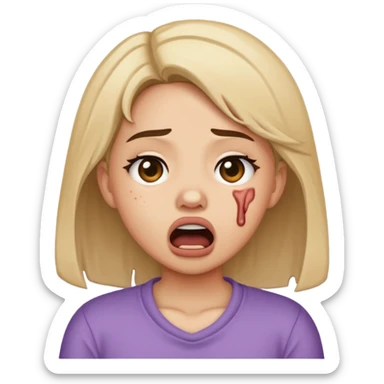 preslee faith choking face emote sticker