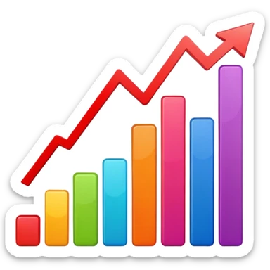 sales graph sticker