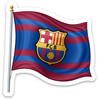 Create FC Barcelona flag emoji sticker