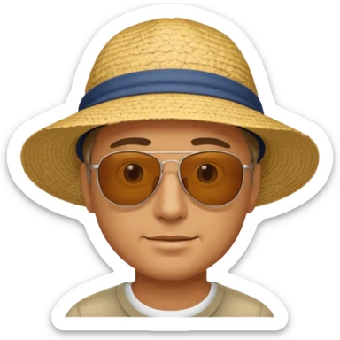 Nah çeken adam sticker