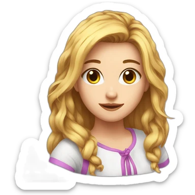 Streamer girl sticker