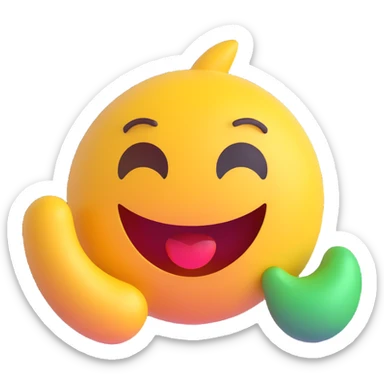 3D emoji featuring 'c9r' text, inspired by tech and coding, modern playful look sticker