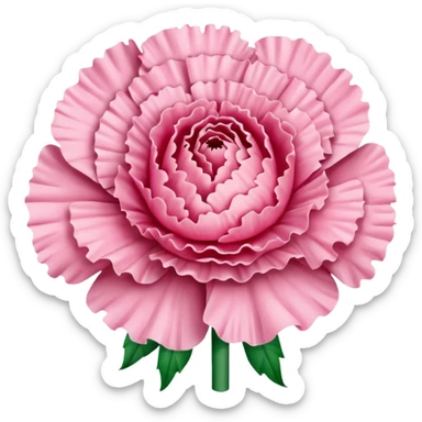 Pink carnation emojis sticker