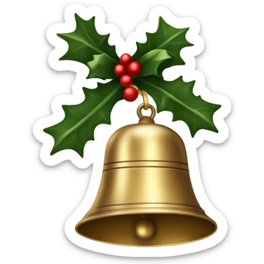 christmas bell sticker