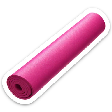 Pink yoga mat with glitter  sticker