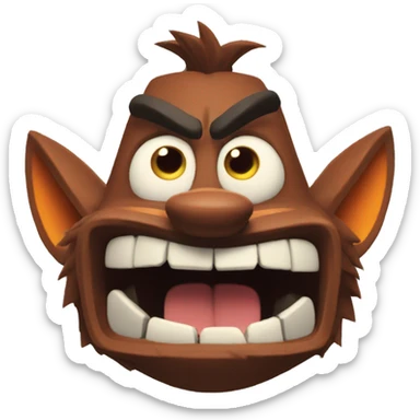 crash bandicut sticker