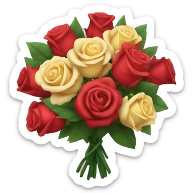 Bouquet of roses sticker