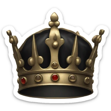 Black crown (only the crown) sticker
