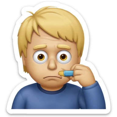 ralph wiggum nose picking sticker