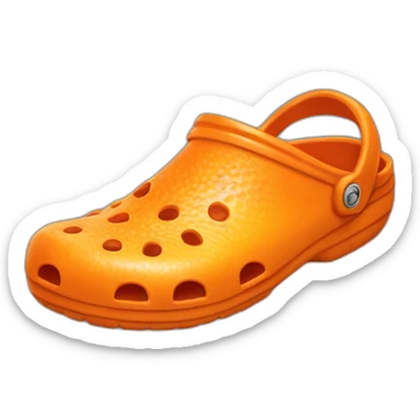 orange crocs sticker