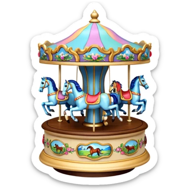 Carousel Music Box sticker