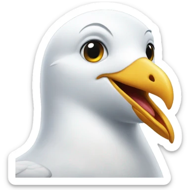 seagull laught sticker