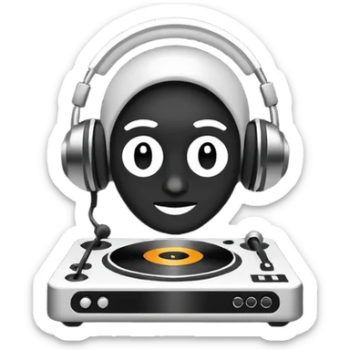 Make a logo for Deejay Harris  sticker