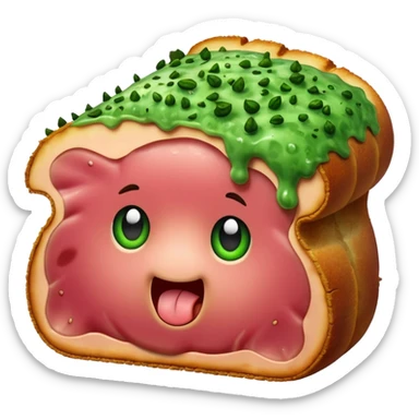 yucky moldy ham sticker