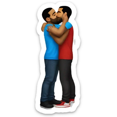 Drake kissing a wall sticker