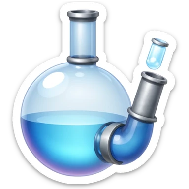 Bubble pipe made of quartz sticker