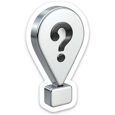 white exclamation mark sticker