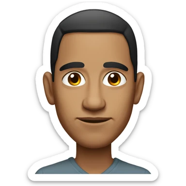 Gay Native American man with big nose and sagging eyelids sticker