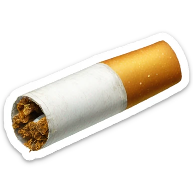 Une cigarette toute verte sticker