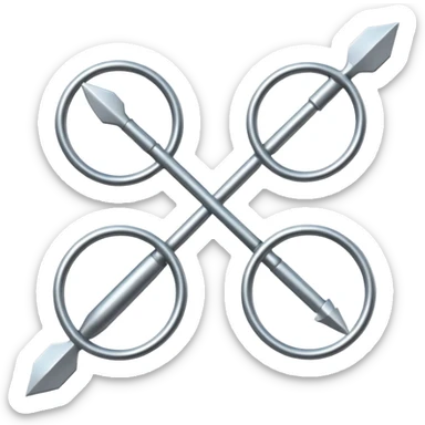 Flechas que fluyen y forman un círculo sticker