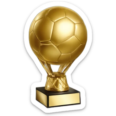 Ballon d'or trophy sticker