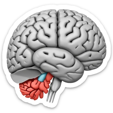 brain with a circle slash over it sticker