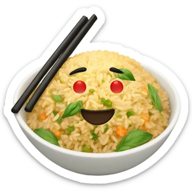 Basil fried rice sticker