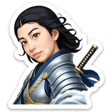 Moonlit Samurai sticker