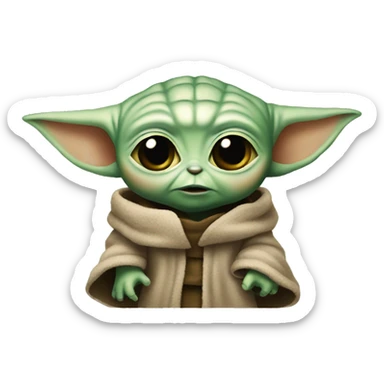 Baby yoda sticker