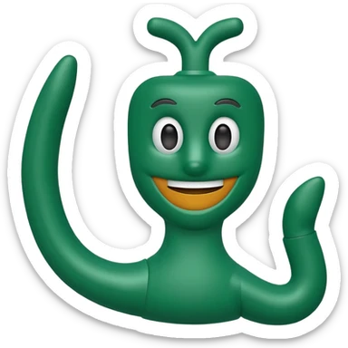 Gumby sticker