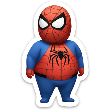 Fat Spider-Man sticker