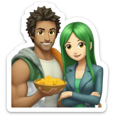 Nami and robin sticker