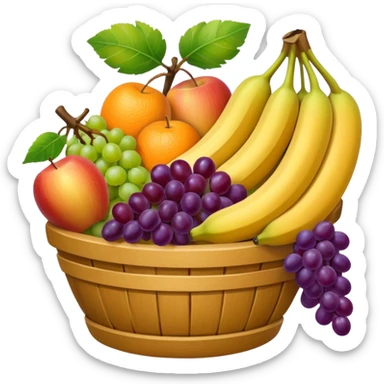 corbeille fruits sticker