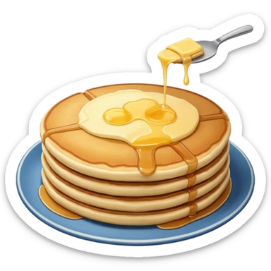 breakfast pancake (no dripping) sticker