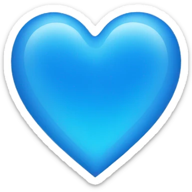 blue heart sticker