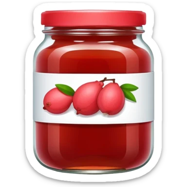 A guava jam jar sticker