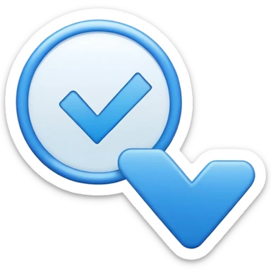 Make a emoji same as the blue tick button given by facebook to accounts of verified users also known as verified blue tick button. Make same as it. sticker