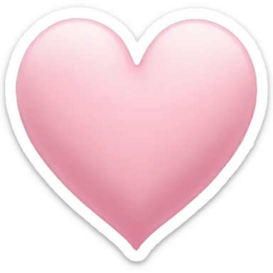 Light pink heart sticker