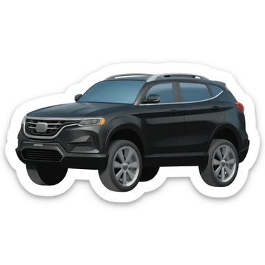Black suv sticker