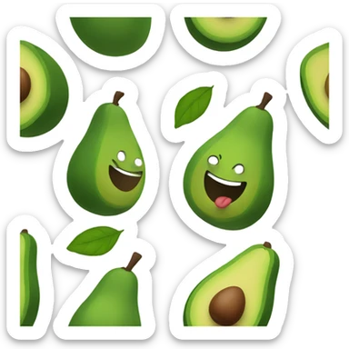 Avocado dancing sticker