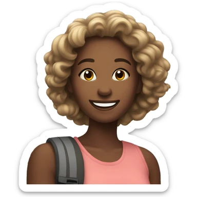 happy girls outdoors selfie sticker